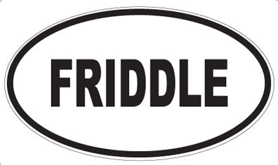 FRIDDLE - Oval Sticker