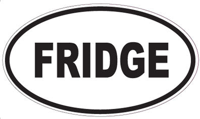 FRIDGE - Oval Sticker