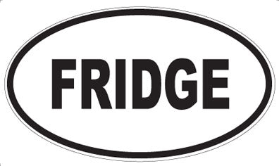 FRIDGE - Oval Magnet
