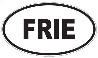 FRIE - Oval Sticker