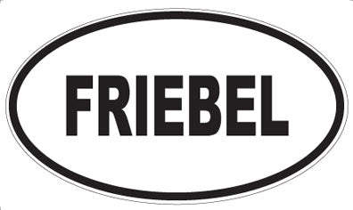 FRIEBEL - Oval Sticker