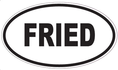 FRIED - Oval Sticker