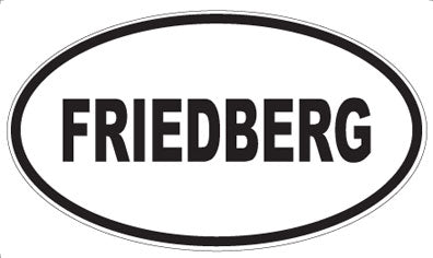 FRIEDBERG - Oval Sticker