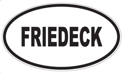 FRIEDECK - Oval Sticker