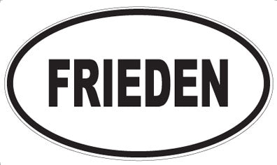 FRIEDEN - Oval Magnet