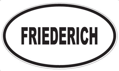 FRIEDERICH - Oval Sticker