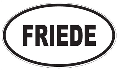 FRIEDE - Oval Magnet