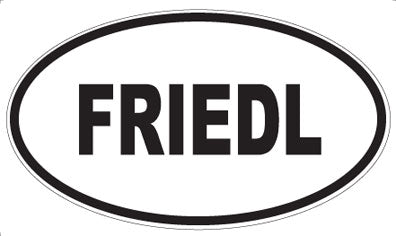 FRIEDL - Oval Sticker