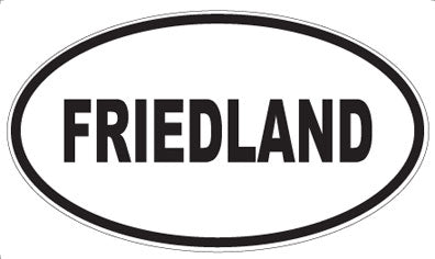 FRIEDLAND - Oval Sticker