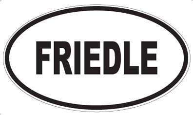 FRIEDLE - Oval Sticker
