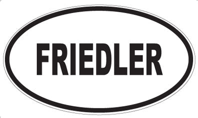 FRIEDLER - Oval Sticker
