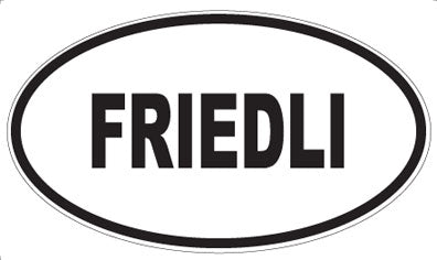 FRIEDLI - Oval Magnet