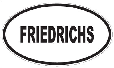 FRIEDRICHS - Oval Sticker