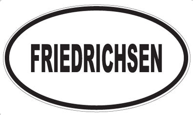 FRIEDRICHSEN - Oval Sticker