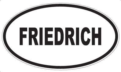 FRIEDRICH - Oval Magnet