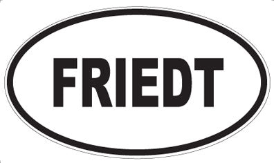 FRIEDT - Oval Magnet