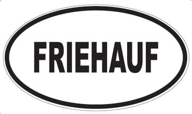 FRIEHAUF - Oval Sticker