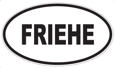 FRIEHE - Oval Magnet