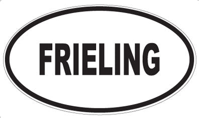 FRIELING - Oval Sticker