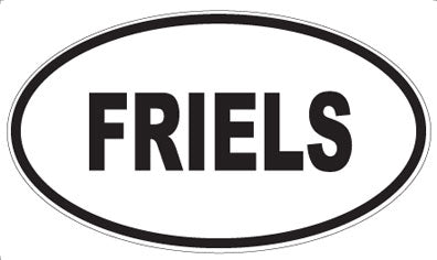 FRIELS - Oval Sticker