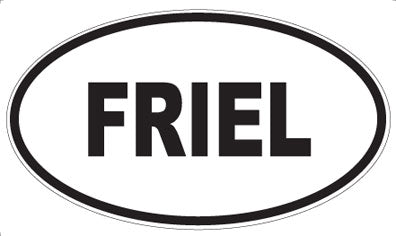 FRIEL - Oval Magnet