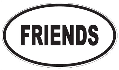 FRIENDS - Oval Magnet