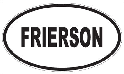 FRIERSON - Oval Magnet