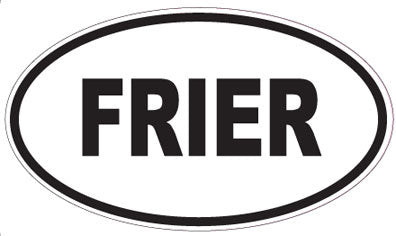 FRIER - Oval Magnet