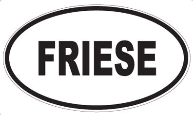 FRIESE - Oval Magnet