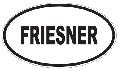 FRIESNER - Oval Magnet