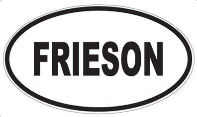 FRIESON - Oval Magnet