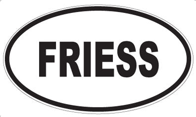 FRIESS - Oval Magnet