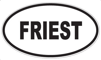 FRIEST - Oval Sticker