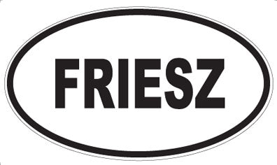 FRIESZ - Oval Sticker