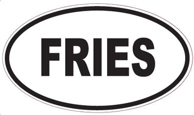 FRIES - Oval Magnet