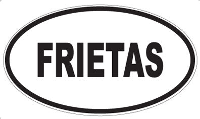 FRIETAS - Oval Sticker