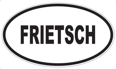 FRIETSCH - Oval Sticker