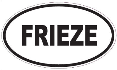 FRIEZE - Oval Sticker