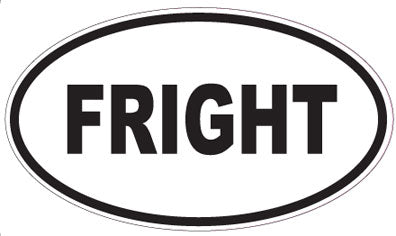 FRIGHT - Oval Sticker