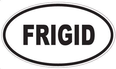 FRIGID - Oval Sticker