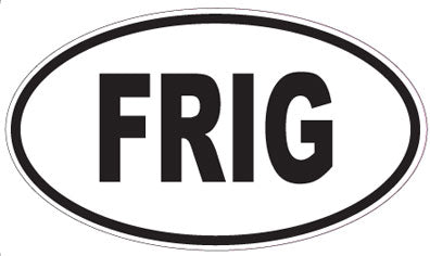 FRIG - Oval Sticker
