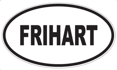FRIHART - Oval Magnet