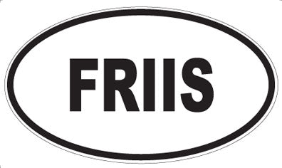 FRIIS - Oval Magnet