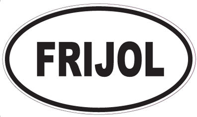 FRIJOL - Oval Sticker