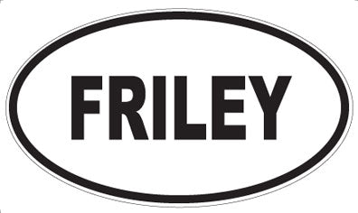 FRILEY - Oval Sticker