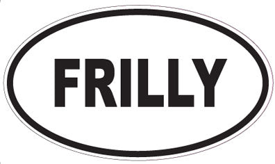 FRILLY - Oval Sticker