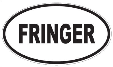 FRINGER - Oval Sticker