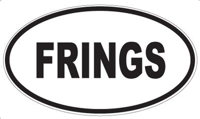 FRINGS - Oval Sticker