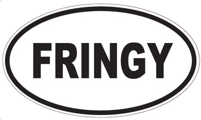 FRINGY - Oval Sticker