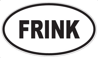 FRINK - Oval Sticker
